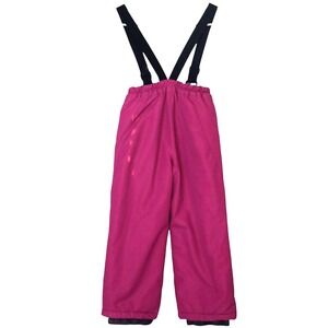 ICEBERG Girls Ski Snowpants With Adjustable Shoulder Straps Size 6/6X Hot Pink